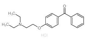 Methanone,[4-[2-(diethylamino)ethoxy]phenyl]phenyl-, hydrochloride (9CI) Structure