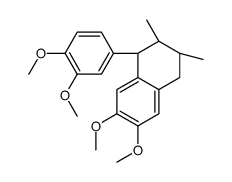 (1S,2S,3R)-1-(3,4-dimethoxyphenyl)-6,7-dimethoxy-2,3-dimethyl-1,2,3,4-tetrahydronaphthalene结构式