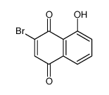 2-bromo-8-hydroxynaphthalene-1,4-dione Structure
