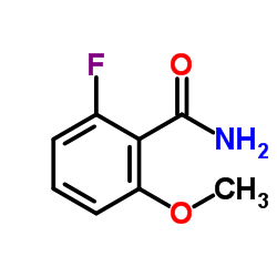 2-氟-6-甲氧基苯甲酰胺结构式
