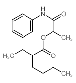 Hexanoic acid,2-ethyl-, 1-methyl-2-oxo-2-(phenylamino)ethyl ester结构式