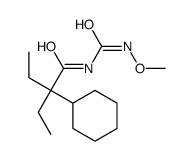 2-cyclohexyl-2-ethyl-N-(methoxycarbamoyl)butanamide Structure
