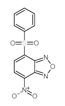 2-(benzenesulfonyl)-5-nitro-8-oxa-7,9-diazabicyclo[4.3.0]nona-2,4,6,9-tetraene结构式