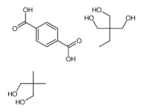 1,4-苯二羧酸与2,2-二甲基-1,3-丙二醇和2-乙基-2-(羟甲基)-1,3-丙二醇的聚合物结构式