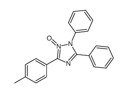 5-(4-methylphenyl)-1-oxido-2,3-diphenyl-1,2,4-triazol-1-ium结构式