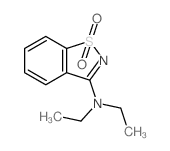 1,2-Benzisothiazol-3-amine,N,N-diethyl-, 1,1-dioxide结构式