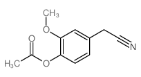 4-(Cyanomethyl)-2-methoxyphenyl acetate Structure