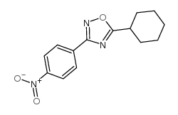 5-环己基-3-(4-硝基苯基)-1,2,4-噁二唑结构式
