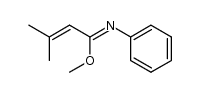 Methyl-N-phenyl-3-methyl-2-butenoimidat Structure