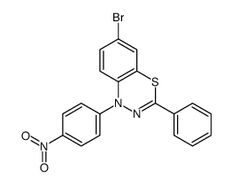 6-bromo-1-(4-nitrophenyl)-3-phenyl-4,1,2-benzothiadiazine Structure