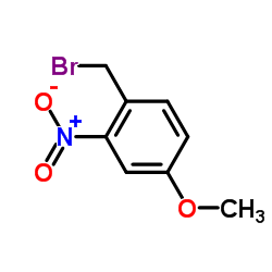 1-(溴甲基)-4-甲氧基-2-硝基苯结构式
