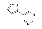 5-thiophen-2-ylpyrimidine结构式