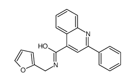 N-(furan-2-ylmethyl)-2-phenylquinoline-4-carboxamide结构式