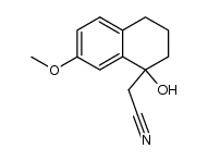 2-(1-hydroxyl-7-methoxy-1,2,3,4-tetrahydro-naphthalen-1-yl)-acetonitrile Structure