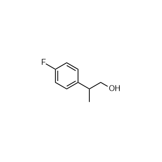 2-(4-氟苯基)丙-1-醇结构式