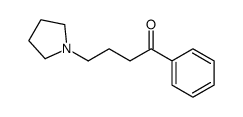 1-phenyl-4-pyrrolidin-1-ylbutan-1-one结构式