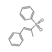 2-(phenylsulfonyl)-1-phenyl-1-propene Structure