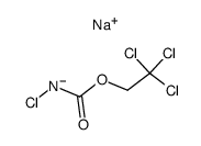 chlorocarbamic acid 2,2,2-trichloro-ethyl ester, sodium salt Structure