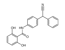 N-[4-[cyano(phenyl)methyl]phenyl]-2,6-dihydroxybenzamide结构式