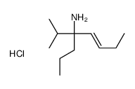 [(E)-4-propan-2-yloct-5-en-4-yl]azanium,chloride Structure