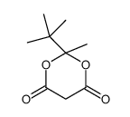 2-tert-butyl-2-methyl-1,3-dioxane-4,6-dione结构式