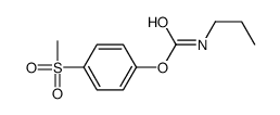 (4-methylsulfonylphenyl) N-propylcarbamate结构式
