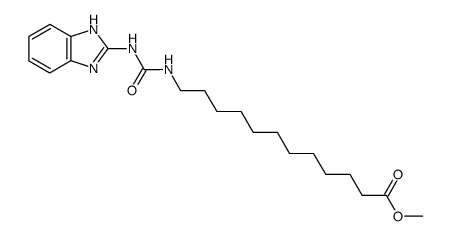 12-[3-(1H-benzoimidazol-2-yl)-ureido]-dodecanoic acid methyl ester Structure