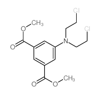1,3-Benzenedicarboxylicacid, 5-[bis(2-chloroethyl)amino]-, 1,3-dimethyl ester Structure