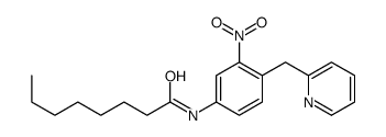 N-[3-nitro-4-(pyridin-2-ylmethyl)phenyl]octanamide Structure
