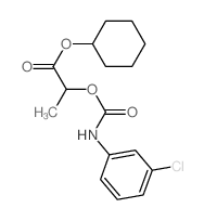 cyclohexyl 2-[(3-chlorophenyl)carbamoyloxy]propanoate Structure