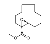 trans-1,2-Epoxy-1-methoxycarbonyl-cycloundecan Structure