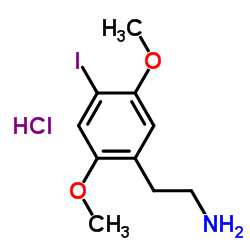 2,5-二甲氧基-4-碘苯乙胺盐酸盐结构式