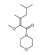 (E)-2-methoxy-3,5-dimethyl-1-morpholinohex-2-en-1-one结构式