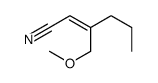 3-(methoxymethyl)hex-2-enenitrile Structure