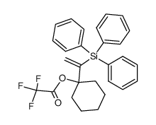 1-(α-Trifluoracetoxy-cyclohexyl)-1-triphenylsilyl-aethylen Structure