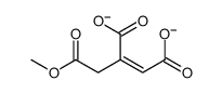 2-(2-methoxy-2-oxoethyl)but-2-enedioate结构式