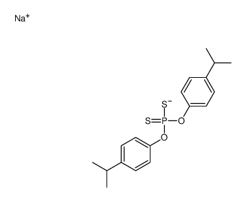 sodium,bis(4-propan-2-ylphenoxy)-sulfanylidene-sulfido-λ5-phosphane Structure