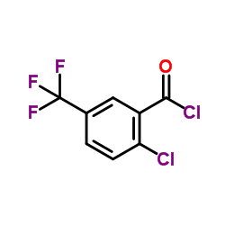 2-氯-5-(三氟甲基)苯甲酰氯结构式