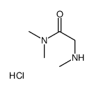 N,N-二甲基-2-(甲基氨基)乙酰胺盐酸盐结构式