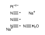 四氰基铂酸钠(II)水合物,Pt 48.4% min结构式