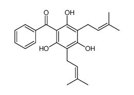 phenyl(2,4,6-trihydroxy-3,5-bis(3-methylbut-2-en-1-yl)-phenyl)methanone结构式