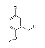 Benzene, 4-chloro-2-(chloromethyl)-1-methoxy- Structure