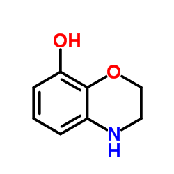 3,4-二氢-2H-苯并[1,4]恶嗪-8-醇结构式