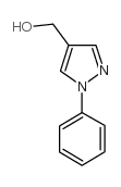 (1-苯基-1H-吡唑-4-基)甲醇结构式