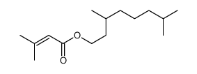 3,7-dimethyloctyl 3-methyl-2-butenoate结构式