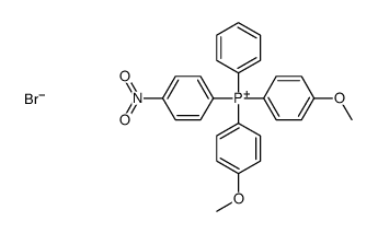 bis(4-methoxyphenyl)-(4-nitrophenyl)-phenylphosphanium,bromide Structure