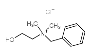 N-Benzyl-2-hydroxy-N,N-dimethylethanaminium chloride Structure