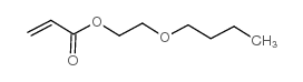 2-丙烯酸-2-丁氧基乙酯结构式