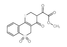 Methyl (6,6-dioxido-4-oxo-3,4-dihydro-2H,5H-thiopyrano[3,2-c]thiochromen-3-yl)(oxo)acetate结构式