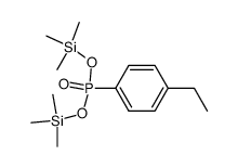 bis(trimethylsilyl) (4-ethylphenyl)phosphonate Structure